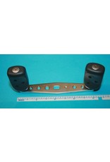 Abu Garcia 1144212 - Abu Garcia Ambassadeur 4" Long Ported Silver Anodized Aluminum Handle With Dark Gray Grips