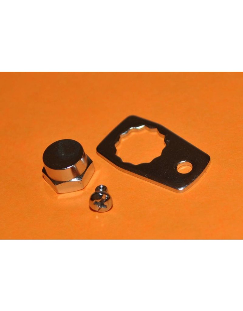 Abu Garcia 24104 + 20944 + 25230  - Abu Garcia Ambassadeur Left Hand 4501 thru 6601 Handle Nut Set