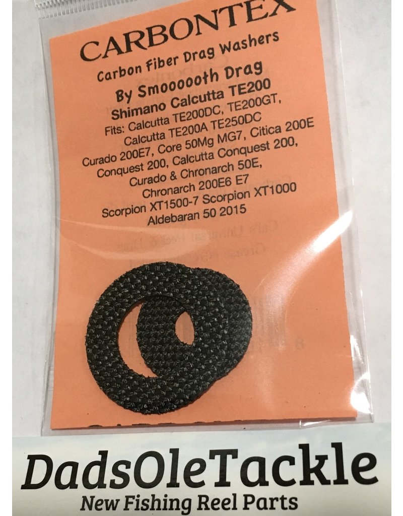 Smoooooth Drag CD48 - Shimano Carbon Drag Set Calcutta , Curado 200E7, Core 50MG MG7, Citica 200E, Conquest 200, Curado 50E, Chronarch 200E7 set