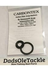 Carbon Drag Washer set fits Abu Garcia Ambassadeur 4000, 5000, 6000 - CD103