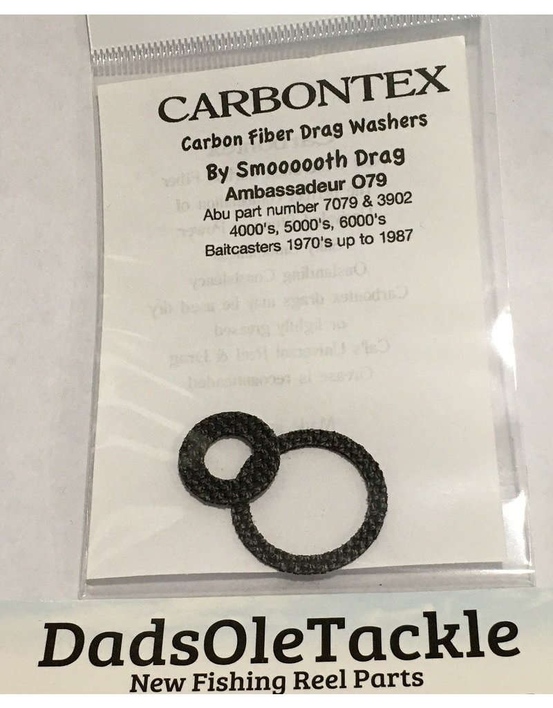 One Set of Four Carbon Drag Washers to fit most Abu Garcia Ambassadeur  Round Reels - CD101 - DadsOleTackle