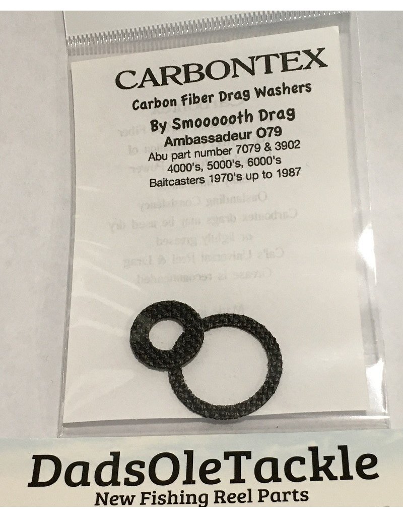 Carbon Drag Washer set fits Abu Garcia Ambassadeur 4000, 5000, 6000 - CD103