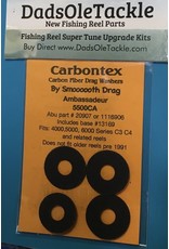 Smoooooth Drag Carbon Drag Washers to fit most Abu Garcia Ambassadeur Round Reels - CD101