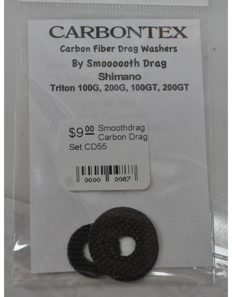 Smoooooth Drag CD55 - Shimano Triton 100G, 100GT, 200G, 200GTSmoothdrag Carbon Drag Set