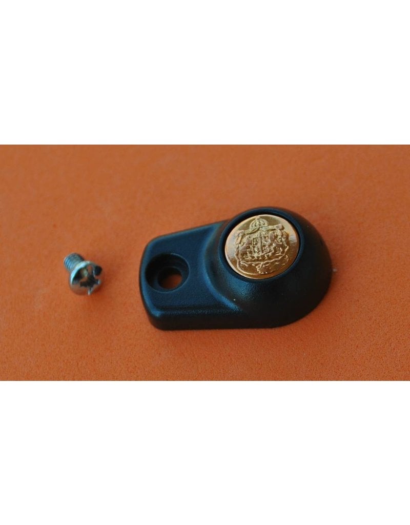 Abu Garcia 1160954 + 25230 Abu Garcia Ambassadeur Black Handle Nut Cover Plate With Screw