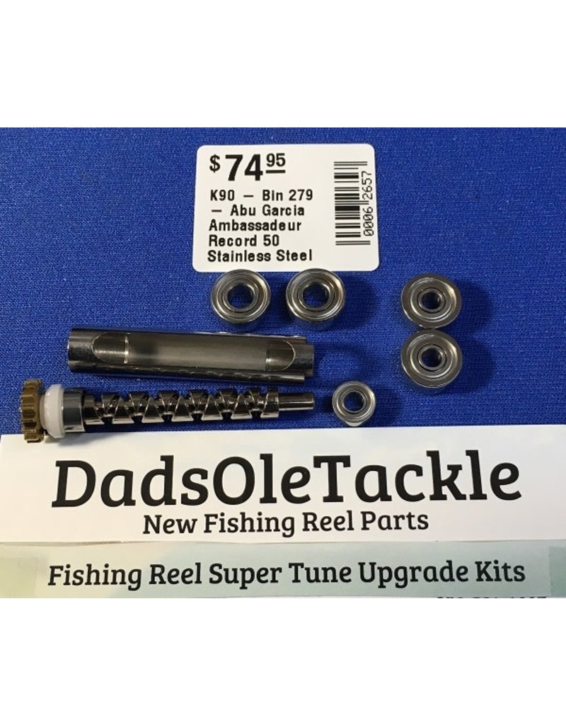 K90 - Abu Garcia Ambassadeur Record 50 or 51 Stainless Steel Bearing upgrade kit