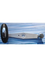 Abu Garcia 21125 / 22027 -  Silver Aluminum Power Handle