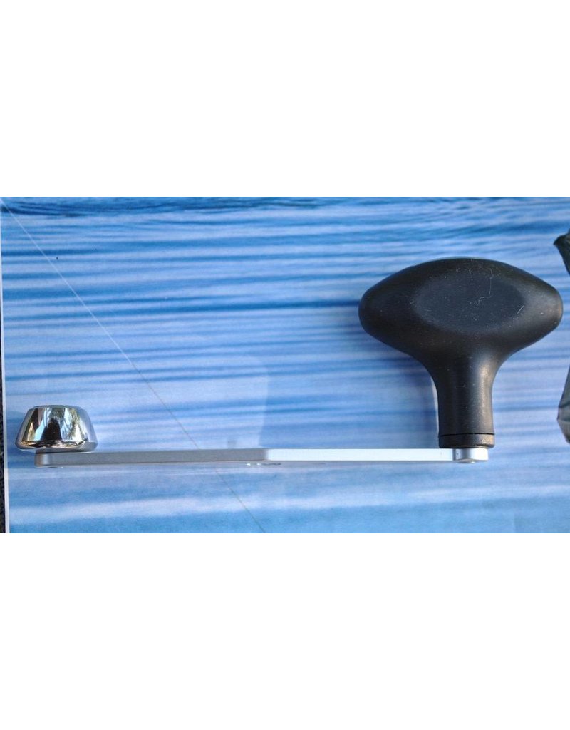 Abu Garcia 21125 / 22027 -  Silver Aluminum Power Handle
