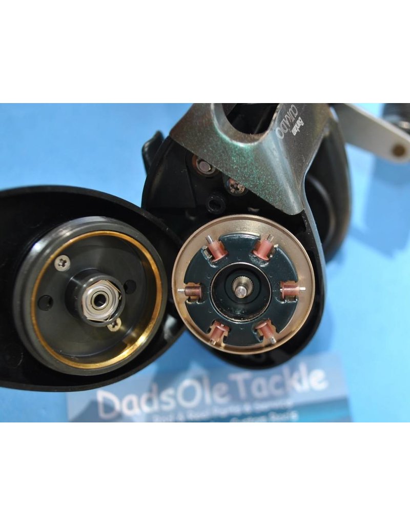 Shimano Curado CU200B 6.2:1 gear ratio Rebuilt all new bearings, new Carbon  Drag and new chrome pawl cover and this is a very smooth reel Satisfaction  Guaranteed !!! - DadsOleTackle