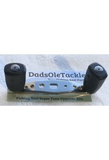 Abu Garcia Upgraded Abu Garcia Ambassadeur Pro Max II Handle Ported With Gold Trim On Ports With Gray Grips with bearings added