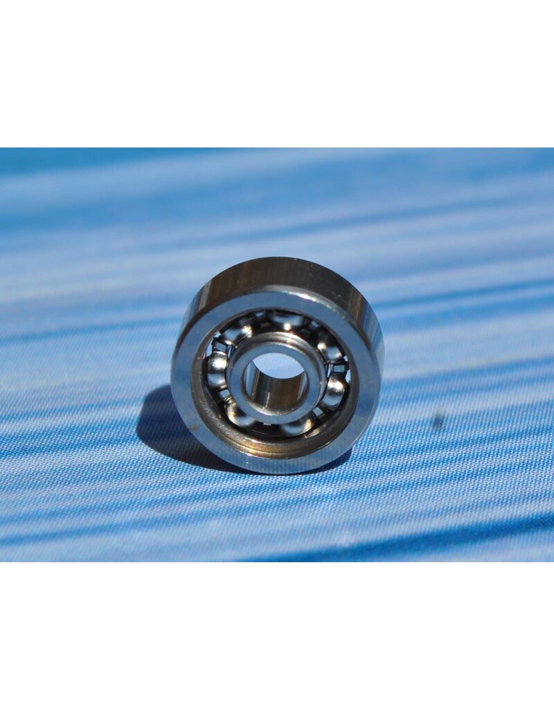 D35 - 3x10x4mm Stainless Steel Ceramic Hybrid Bearing open - No Shields