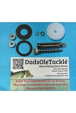 K71 - Super Tune Upgrade Kit - Abu Garcia Ambassadeur Royal Express II Round Baitcast Reel Spool Bearings Cog with Bearing, Dual Bearing Worm & Carbon Drags