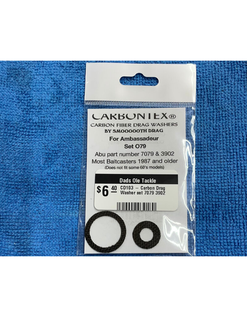Smoooooth Drag Carbon Drag Washer set fits Abu Garcia Ambassadeur 4000, 5000, 6000 - CD103
