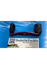 Abu Garcia 1307954 - Abu Garcia Ambassadeur Black Max II Ported Curved Red Aluminum Handle