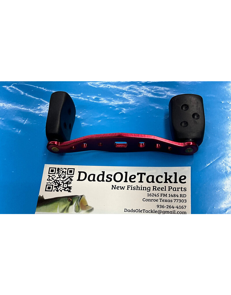 Abu Garcia 1307954 - Abu Garcia Ambassadeur Black Max II Ported Curved Red Aluminum Handle