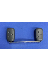 Abu Garcia Abu Garcia Ambassadeur Silver Anodized Aluminum Handle Large Gray Grips with Bearings
