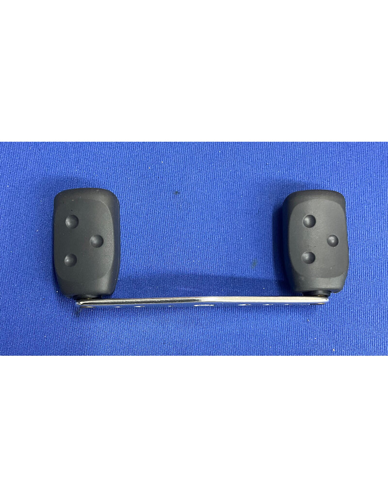 Abu Garcia Abu Garcia Ambassadeur Silver Anodized Aluminum Handle Large Gray Grips with Bearings