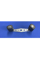 Abu Garcia Abu Garcia Ambassadeur Silver Anodized Aluminum Handle Large Gray Grips with Bearings