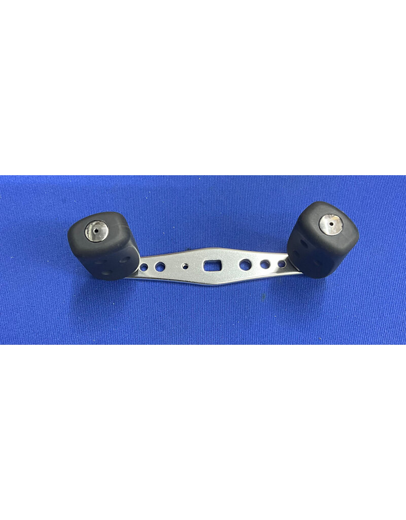 Abu Garcia Abu Garcia Ambassadeur Silver Anodized Aluminum Handle Large Gray Grips with Bearings