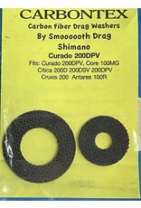 Smoooooth Drag Smoothdrag Carbon Drag Washers for Shimano Curado 200DPV & Core 100MG