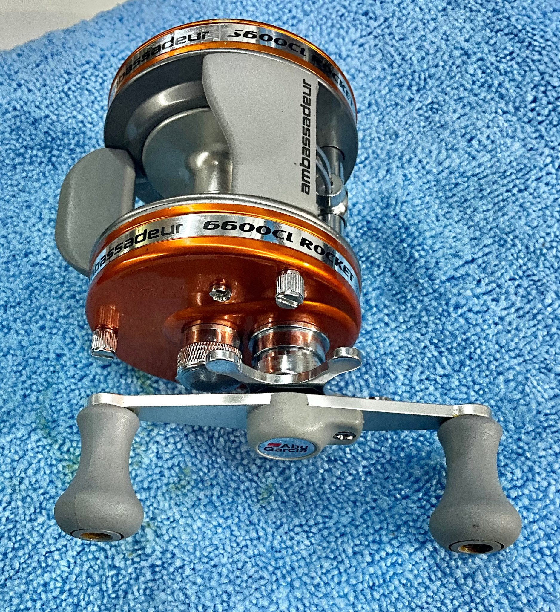 アブ Abu Garcia 5600C ベイトリール 5600CL ROCKET Abu Garcia 5600CL Rocket Orange Clean Pre owned - DadsOleTackle