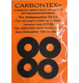 Smoooooth Drag CD101 -Carbon Drag Set Fits Most Round C, C3, C4, C5 Rocket and CT Abu Garcia REELS