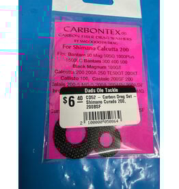 Smoooooth Drag CD52 - Carbon Drag Set - Shimano Curado 200, 200BSF