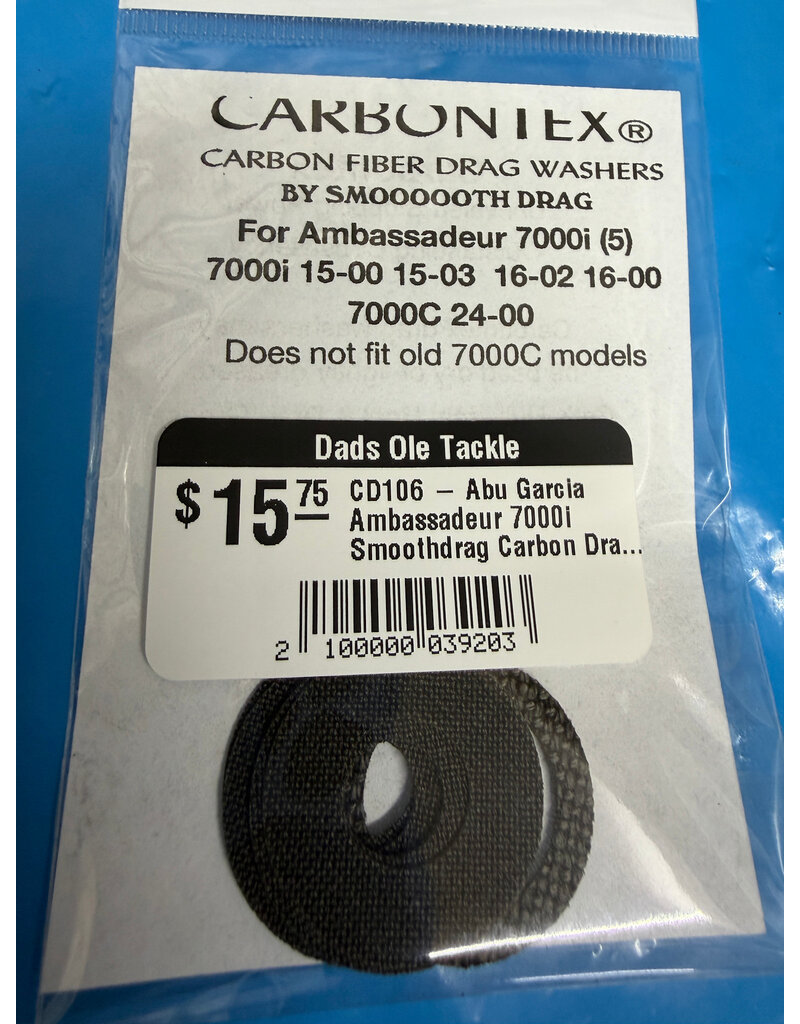 Smoooooth Drag Abu Garcia Ambassadeur 7000i Smoothdrag Carbon Drag Set