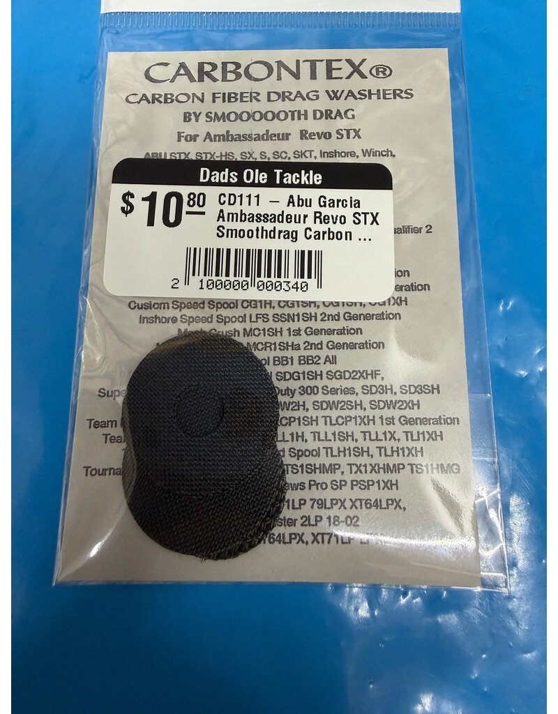 Smoooooth Drag CD111 - Abu Garcia Ambassadeur Revo STX Smoothdrag Carbon Drag Set