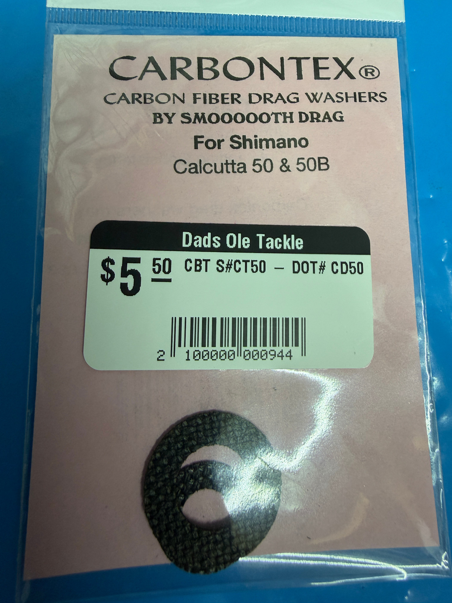 Shimano Calcutta 50 & 50B Smoothdrag Carbon Drag Set - CD50