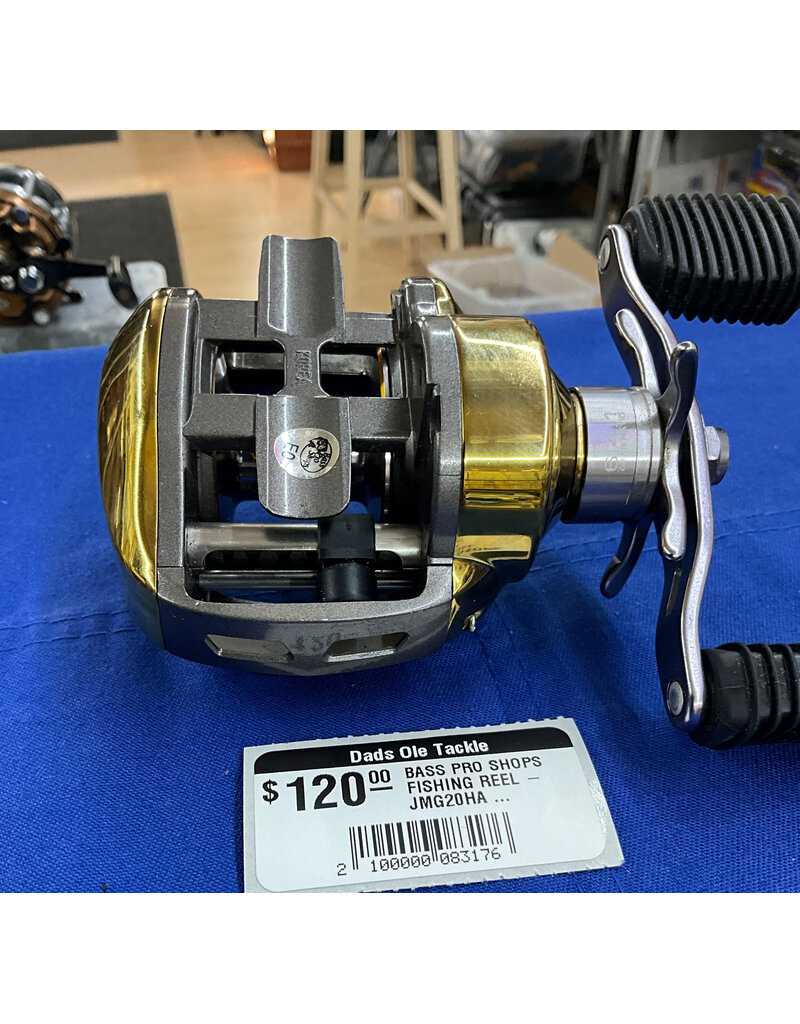 BASS PRO SHOPS FISHING REEL - JMG20HA JOHNNY MORRIS GOLD SERIES - 11 BALL B. - 6:4:1 GR