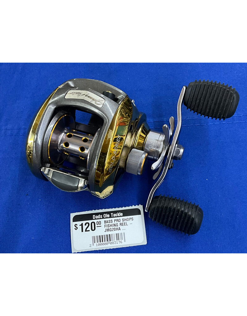 BASS PRO SHOPS FISHING REEL - JMG20HA JOHNNY MORRIS GOLD SERIES - 11 BALL B. - 6:4:1 GR