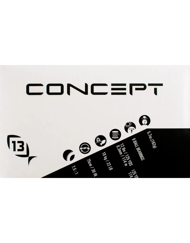 13 Fishing 13 Fishing Concept C2 GEAR RATIO: 7.5:1