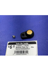 Abu Garcia 1160954 + 25230 Abu Garcia Ambassadeur Black Handle Nut Cover Plate With Screw