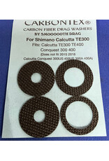 Smoooooth Drag CD128 -Smooth Drag Carbon Fiber Drag Washer Set Shimano Conquest & Calcutta CTE300/400