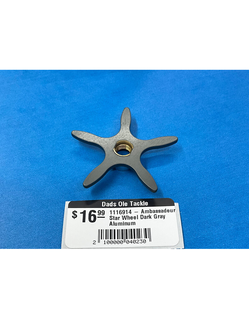 Abu Garcia 1116914 - Ambassadeur Star Wheel Dark Gray Aluminum