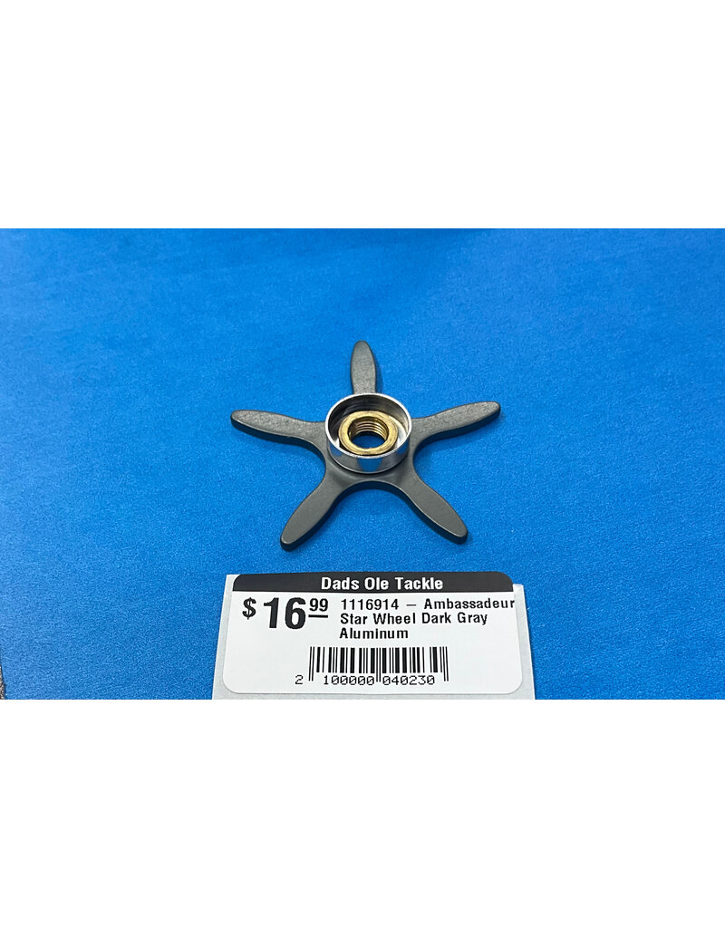 Abu Garcia 1116914 - Ambassadeur Star Wheel Dark Gray Aluminum
