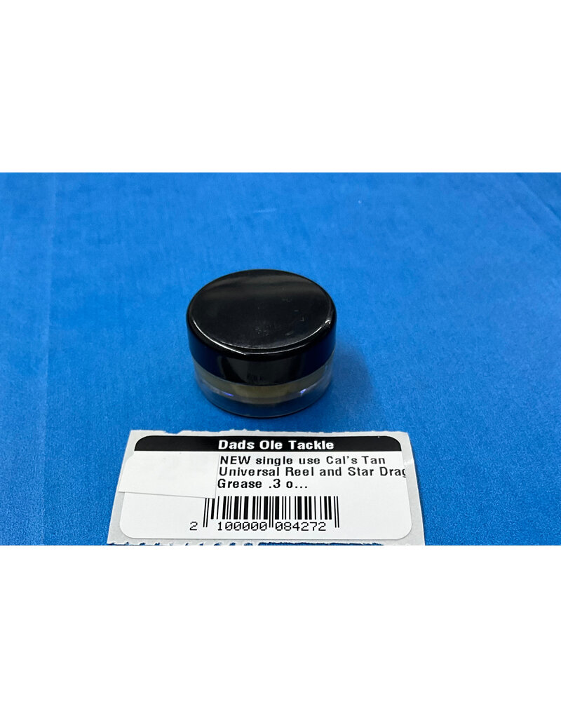 Cal's Grease NEW single use Cal's Tan Universal Reel and Star Drag Grease .3 ounces