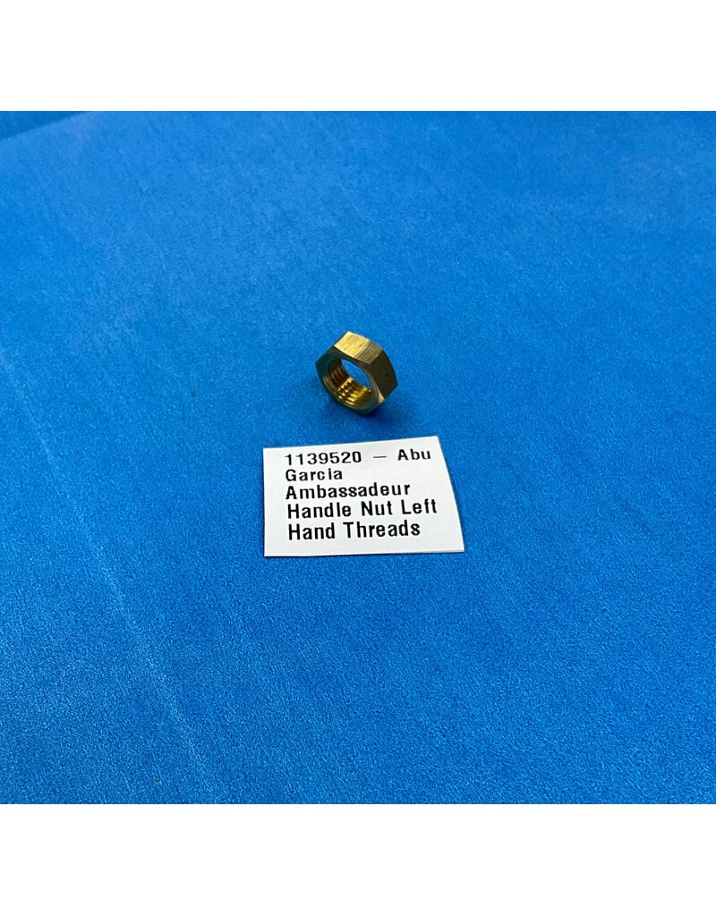 Abu Garcia 1139520 - Abu Garcia Ambassadeur Brass Handle Nut Left Hand Threads