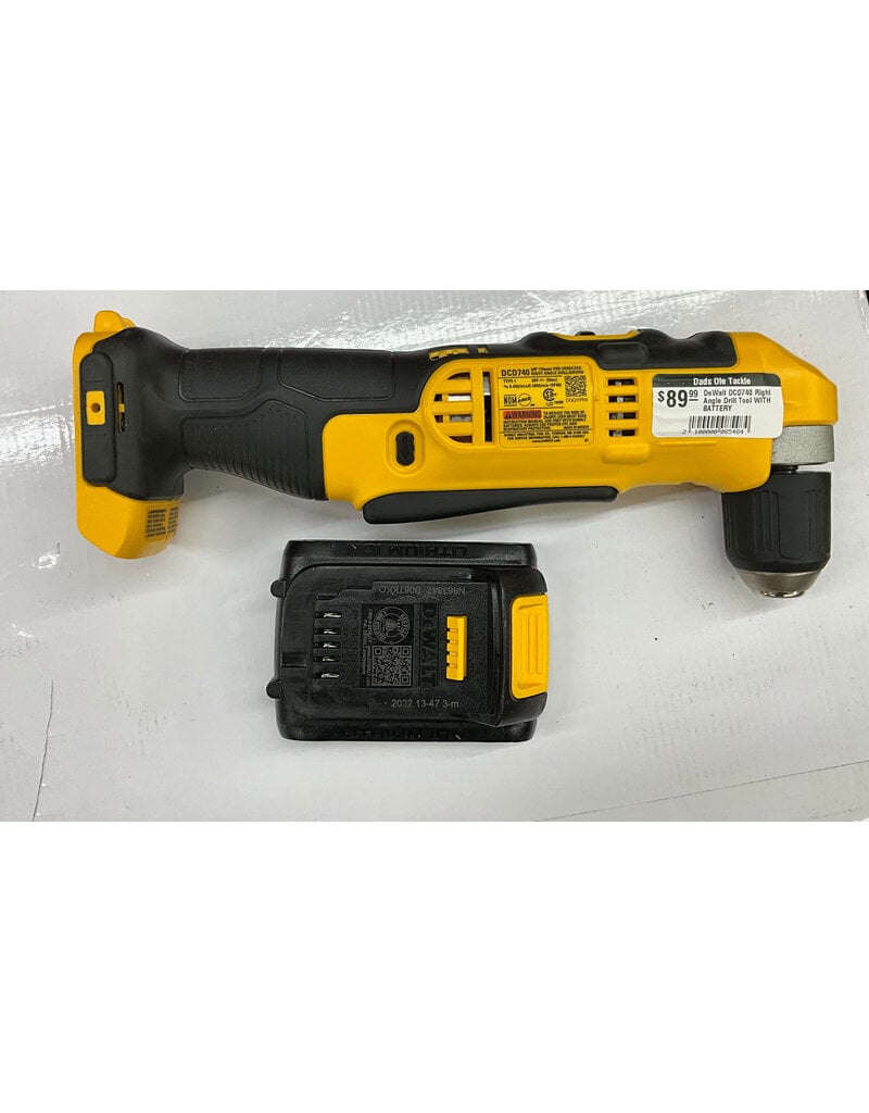 DEWALT DEWALT DCD740 Right Angle Drill Tool WITH BATTERY