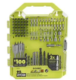 RYOBI RYOBI A989504 - 95 PC. DRILL and IMPACT DRIVE SET