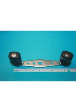 Abu Garcia Abu Garcia Ambassadeur 4" Revo Handle Dark Gray Grips With Regular 2-Plastic Bushings In Each Grip