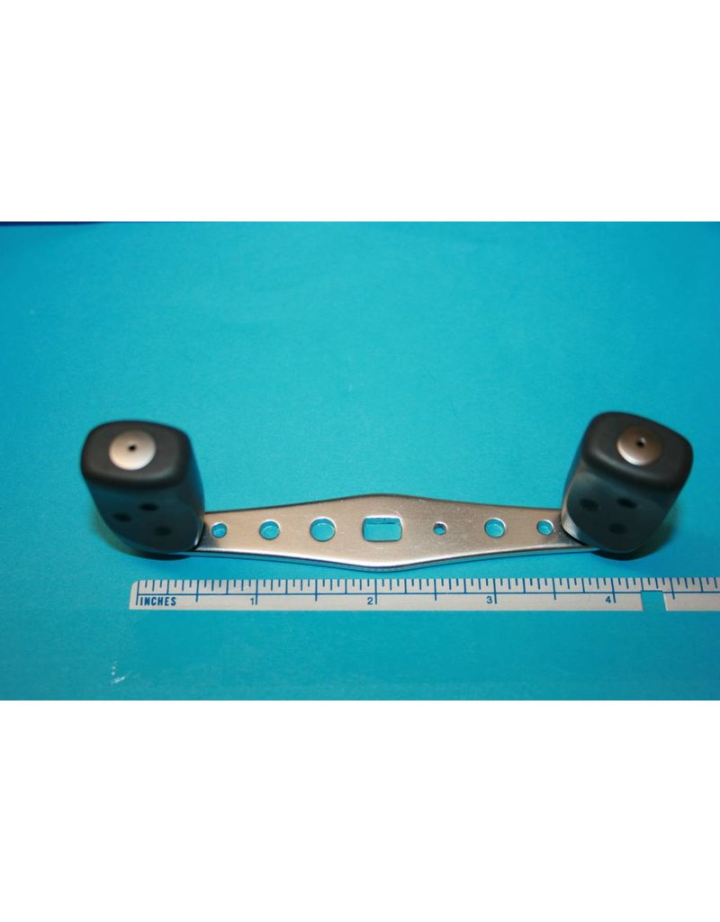 Abu Garcia Abu Garcia Ambassadeur 4" Revo Handle Dark Gray Grips With Regular 2-Plastic Bushings In Each Grip