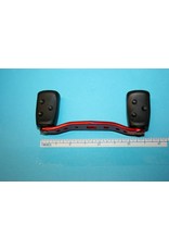 Abu Garcia 1252090 - Abu Garcia Ambassadeur Black Max Ported Curved Anodized Red Aluminum Handle