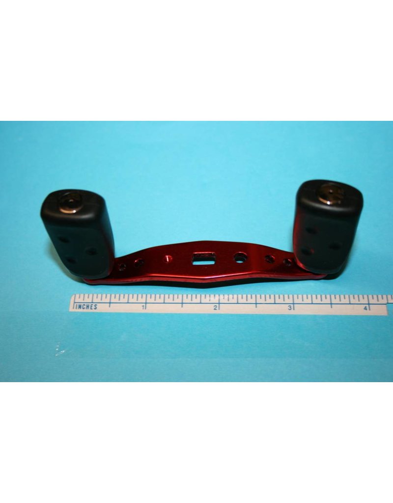 Abu Garcia 1252090 - Abu Garcia Ambassadeur Black Max Ported Curved Anodized Red Aluminum Handle