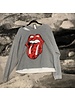 Sojara Grey Rolling Stones Red Sequin Tongue Sweatshirt