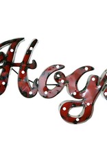 Arkansas Razorbacks HOGS Lighted Wall Sign - Art