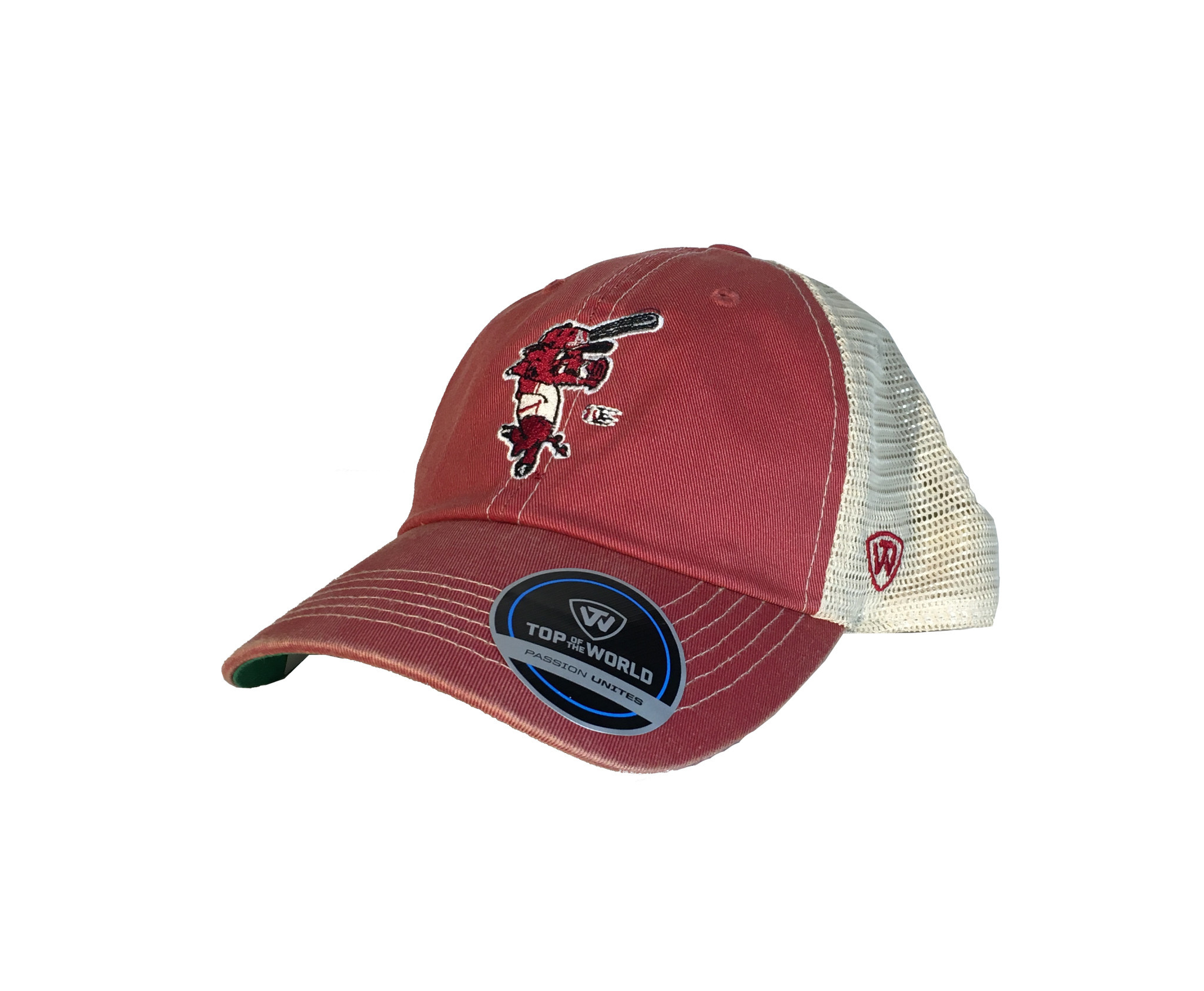 Arkansas Razorback Baseball Ribby Soft Mesh Trucker Hat ...