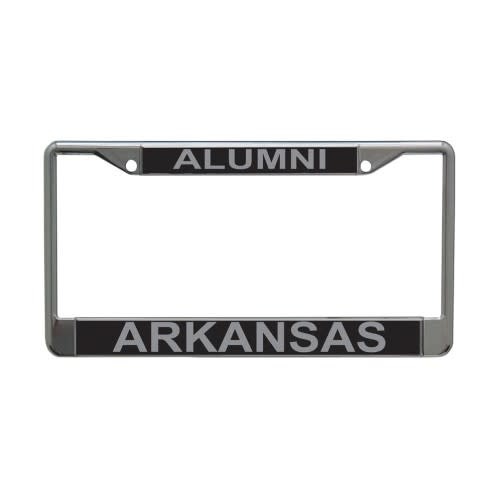 Wincraft Silver / Black Arkansas Alumni License Frame
