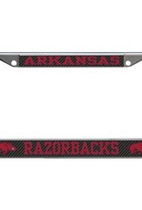 Wincraft Arkansas Razorback Carbon Back License Frame